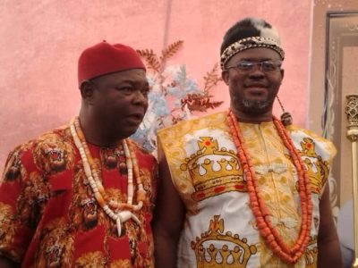 High Chief Everest Ezihe, Akaekpuchionwa na Umueze Abazu Ogwa with Eze Ifeanyichukwu Asonye, Ohazurume of Lekki